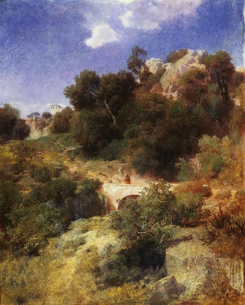 Montagna rocciosa con ponte - Alte Nationalgalerie, Berlino